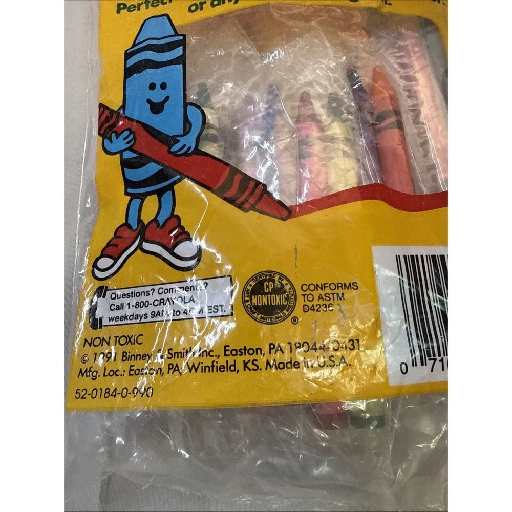 1991 Crayola Color Treat Packs Halloween & Party Favors Crayon 2 Packs 15ct New